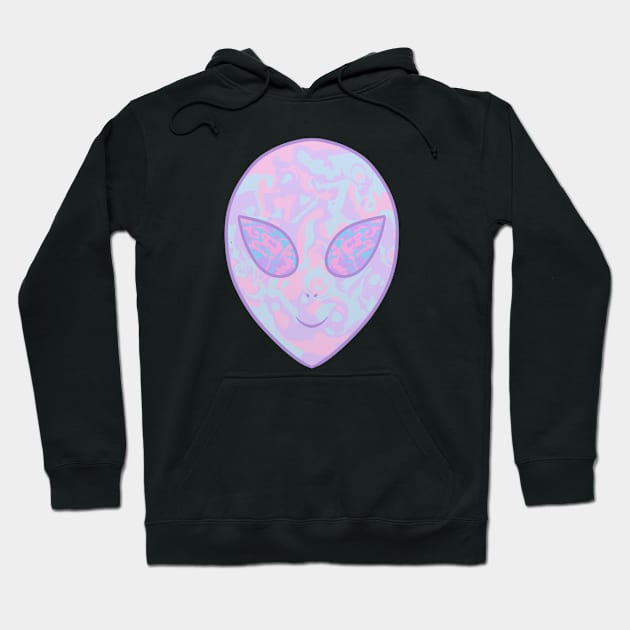 Happy Alien Hoodie by Velvet Earth